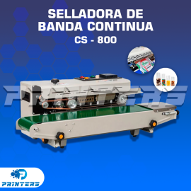 Selladora de Bolsas con Banda Continua CS-800