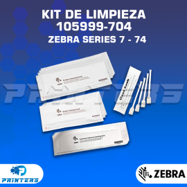 Kit de Limpieza Zebra 105999-704 para Impresoras ZXP Series 7 – 74 con Laminación