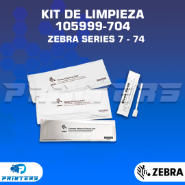 Kit de Limpieza Zebra 105999-704 para Impresoras ZXP Series 7 con Laminación – Versión con 1 Unidad por Elemento