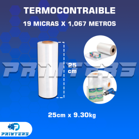 ROLLO DE PLÁSTICO TERMOCONTRAIBLE 25cm x 9.30Kg x 1,067mts x 19 MICRAS