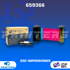 Cinta Ribbon de Color Smart 51 CH - 659366 YMCKO - para Impresora de Carnets
