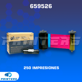 Cinta Ribbon de Color Smart 51 CH - 659526 YMCKO - para Impresora de Carnets