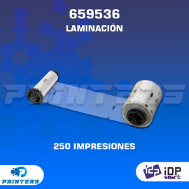 Ribbon de Laminación 659536 para Impresoras de Tarjetas IDP Smart - 250 impresiones