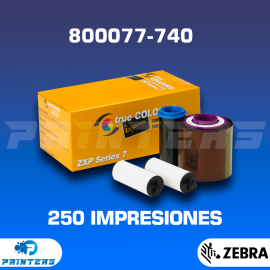 Cintas Ribbon Zebra 800077-740 para impresoras industriales de carnets ZXP72 y ZXP74