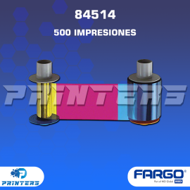 CINTA RIBBON FARGO 84514 PARA IMPRESORA DE CARNETS HDP5000, HDP5000e y HDP5600 - 500 IMPRESIONES