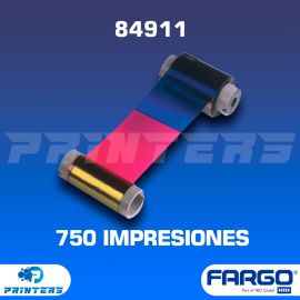 Cintas Ribbon Fargo 84911 para impresoras de carnets HDP5000 y HDP6600