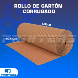 Cartón Corrugado 1,5 Metros – Rollo 50 kg