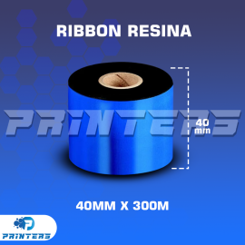 Cinta Ribbon Textil Premium Resina 40mm x 300m para impresoras de etiqueta 
