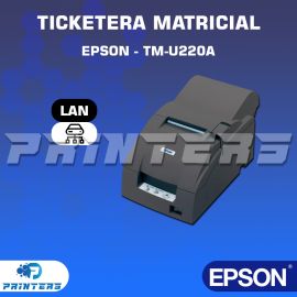 IMPRESORA TÉRMICA - TICKETERA MATRICIAL - EPSON TM-U220IIA - LAN (ETHERNET)