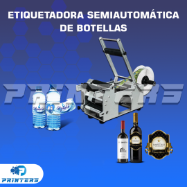 Etiquetadora Semiautomática de botellas y frascos