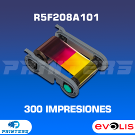 Cintas Ribbon Evolis R5F208A101 Color 300 Impresiones Para Primacy 2