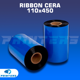 Ribbon Cera 110x450 para impresoras de etiquetas