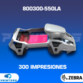 Cinta Ribbon Zebra 800300-550LA Full Color para impresoras de carnets Zebra ZC300