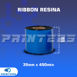 RIBBON RESINA 35mm x 450mts PARA IMPRESORAS DE ETIQUETAS