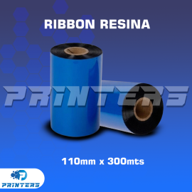 Ribbon Resina 110mm x 300mts para impresoras de etiquetas