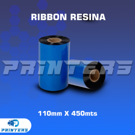 Ribbon Resina 110mm x 450mts para impresoras de etiquetas
