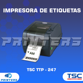 Impresora de Etiquetas Térmica TSC TTP-247 – Alta Velocidad y Durabilidad