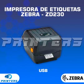Impresora de Etiqueta Zebra - Conexión USB – ZD230